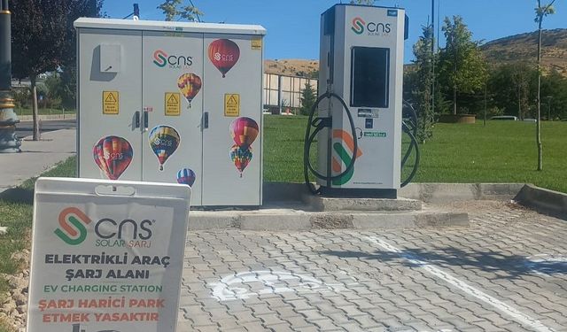 Nevşehir’de bu noktaya elektrikli araç şarj istasyonu kuruldu