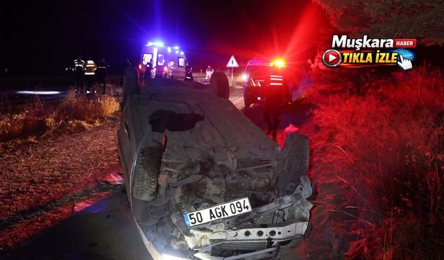 Nevşehir’de otomobil şarampole uçtu: 1’i ağır 5 yaralı