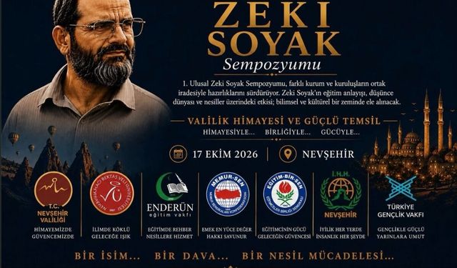 Nevşehir’de ilk kez düzenlenecek: Zeki Soyak’ın fikir dünyası anlatılacak