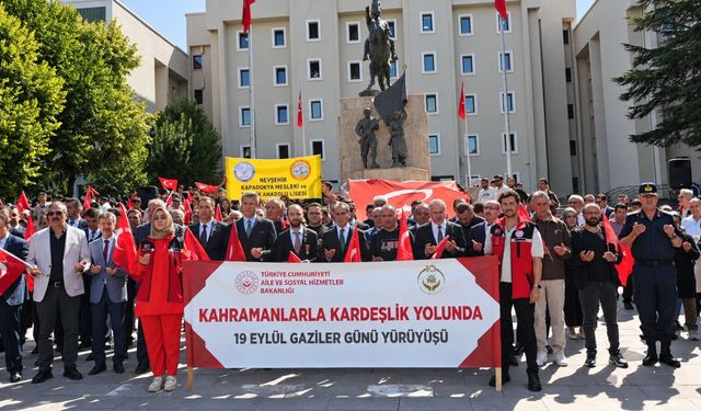 Nevşehir tek yürek oldu: Gaziler için anlamlı yürüyüş