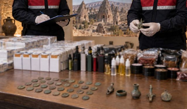 Nevşehir’de kaçakçılık operasyonu: Tarihi eserler ele geçirildi