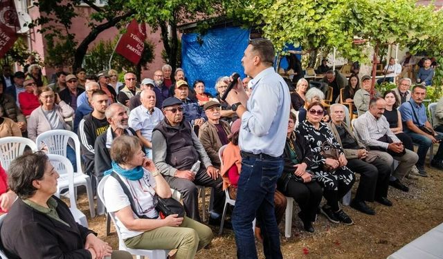 TİP Genel Başkanı Erkan Baş Hacıbektaş’ta vatandaşlarla buluştu
