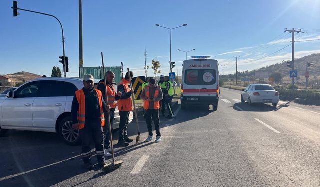 Nevşehir’de kavşakta iki araç çarpıştı: Sürücü yaralandı
