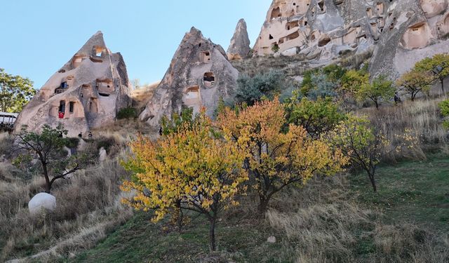 Kapadokya’da doğa renk değiştirdi! İşte eşsiz manzaralar