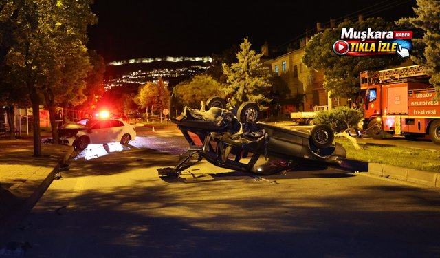 Ürgüp’te korkutan kaza: Bir araç takla attı, 6 kişi yaralandı