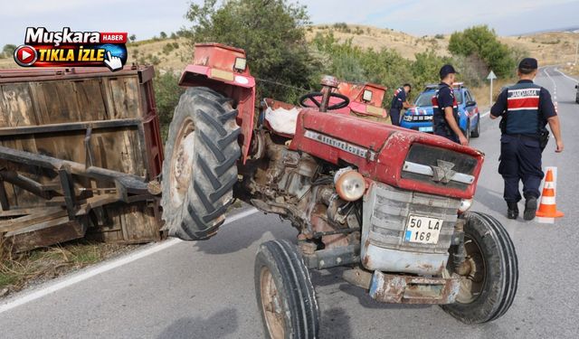 Nevşehir’de traktör römorku devrildi: 2’si çocuk 3 yaralı