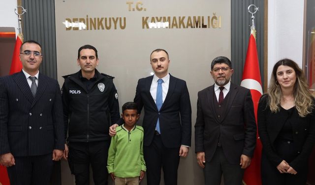 Derinkuyu’da bir öğrencinin davranışı takdir topladı