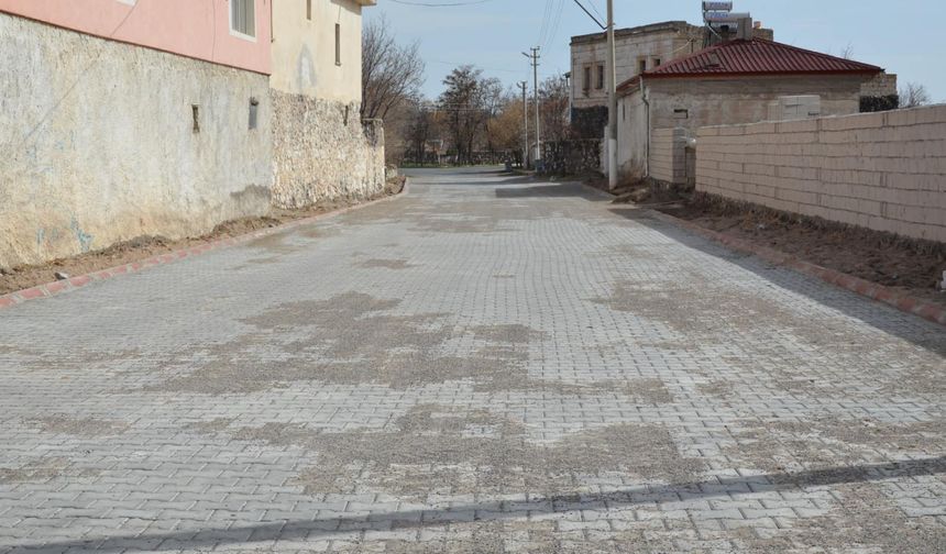 Gülşehir’de yol yapım çalışması tamamlandı