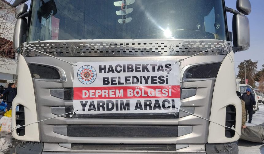 Hacıbektaş’tan deprem bölgesine yardımlar devam ediyor