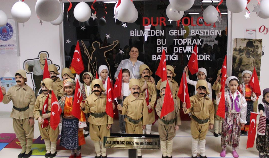 Altınyıldız Kreş ve Anaokulunda Çanakkale Zaferi ve Şehitler Haftası kutlandı