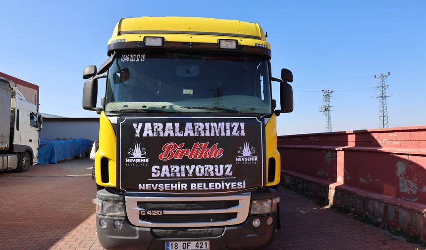 Nevşehir Belediyesinden Hatay’a 4 bin gıda kolisi