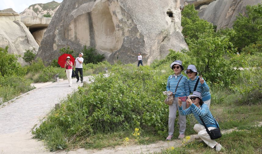 Çinli turistler yeniden Kapadokya'da