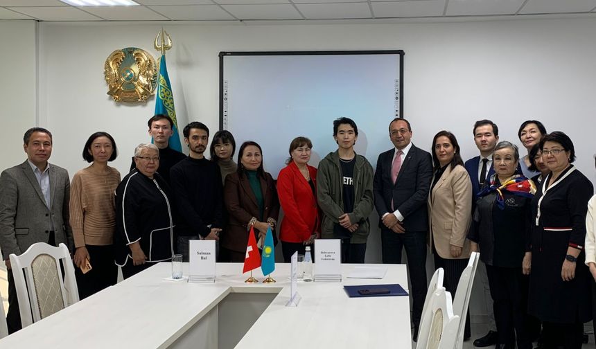 İsviçre'nin Kazakistan ve Tacikistan'daki Olağanüstü ve Tam Yetkili Büyükelçisi ile görüşme