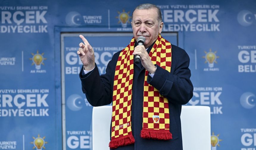 Cumhurbaşkanı Erdoğan, Kayseri’de Nevşehir yolunu konuştu