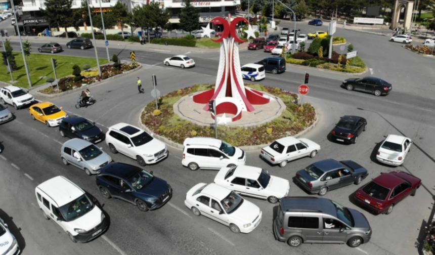 Nevşehir trafiğindeki araç sayısı 150 bini geçti