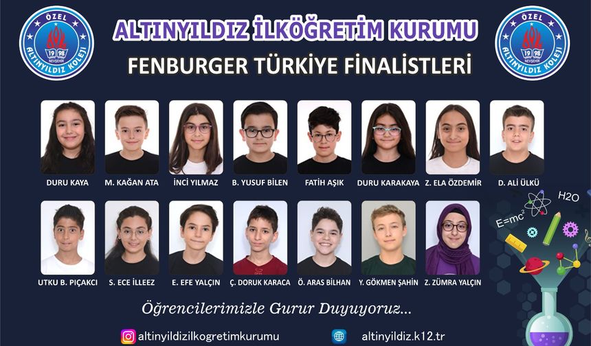 Altınyıldız öğrencileri Türkiye finalisti oldu