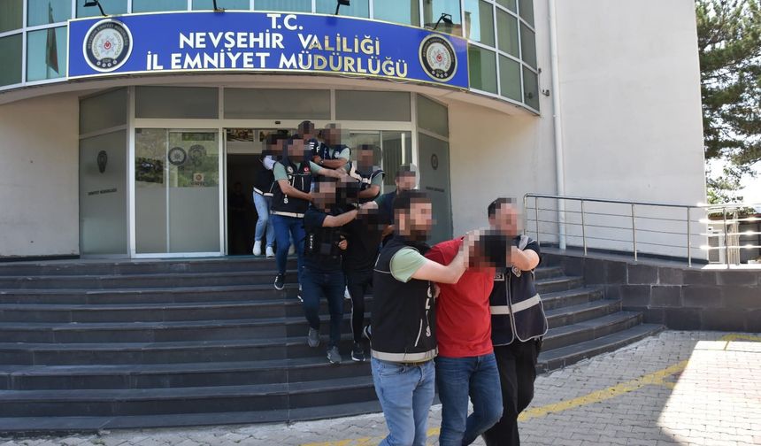 Gülşehir’de uyuşturucu operasyonu: 5 tutuklu