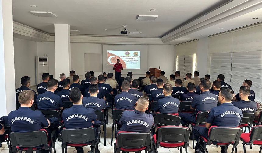 İl Jandarma Komutanlığı personeline Arama Kurtarma Eğitimi verildi