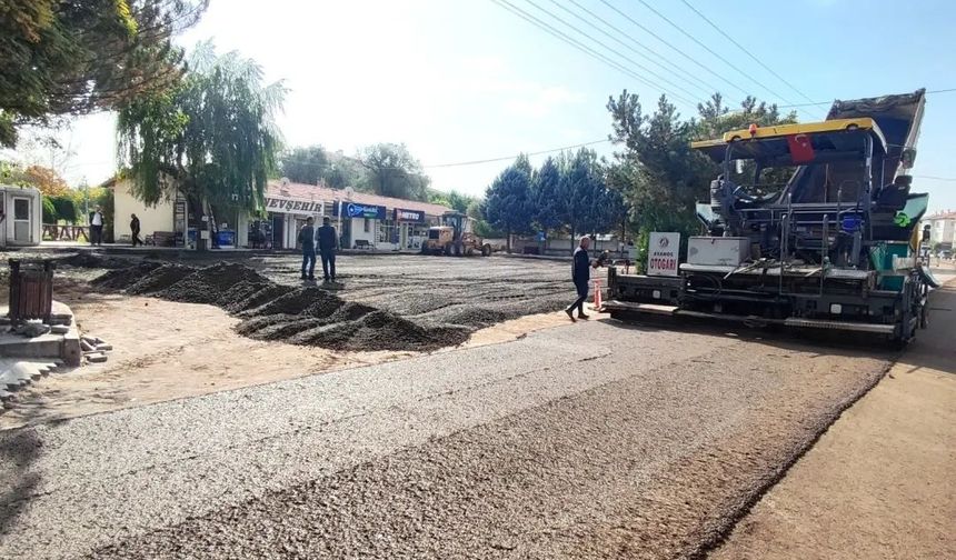 Avanos'ta yol trafiğe kapatıldı