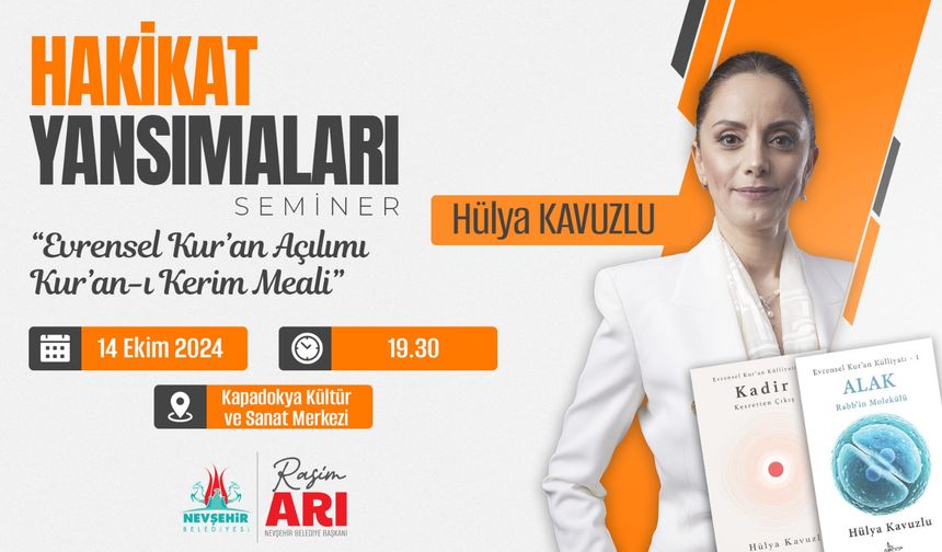 ‘Hakikat Yansımaları’ semineri düzenlenecek