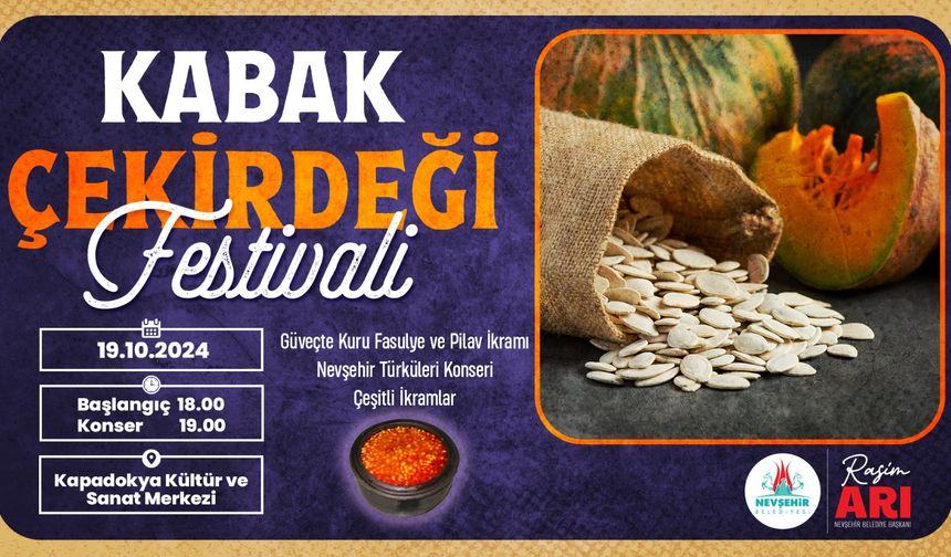 Hafta sonu Kabak Çekirdeği Festivali heyecanı yaşanacak