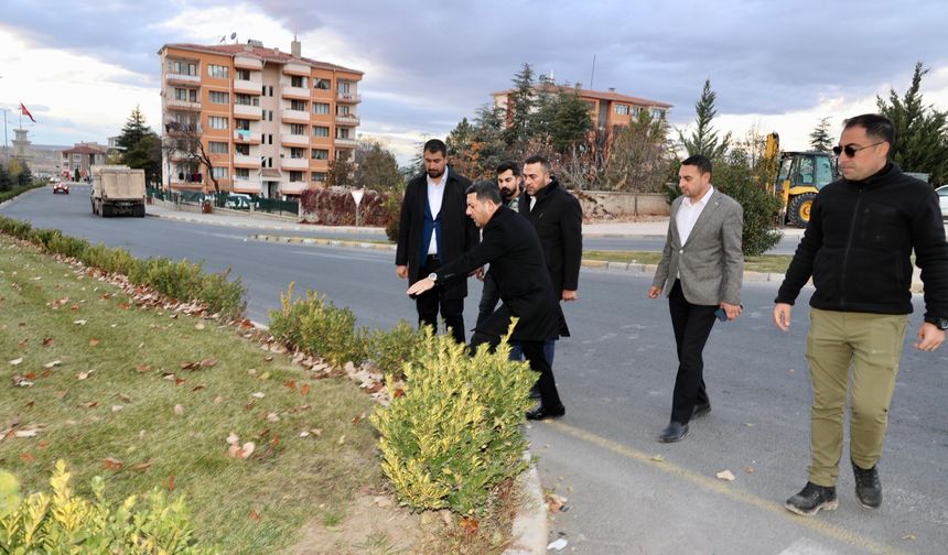 Başkan Arı, üstyapı çalışmalarını yerinde inceledi