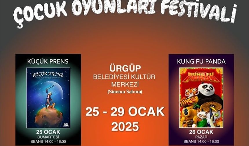 Ürgüp’te çocuklar tiyatroya doyacak