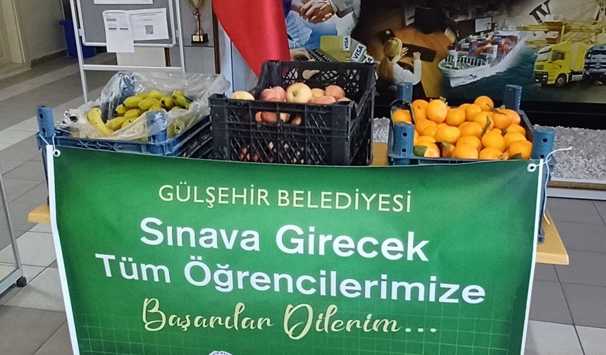 Gülşehir Belediyesinden öğrencilere jest