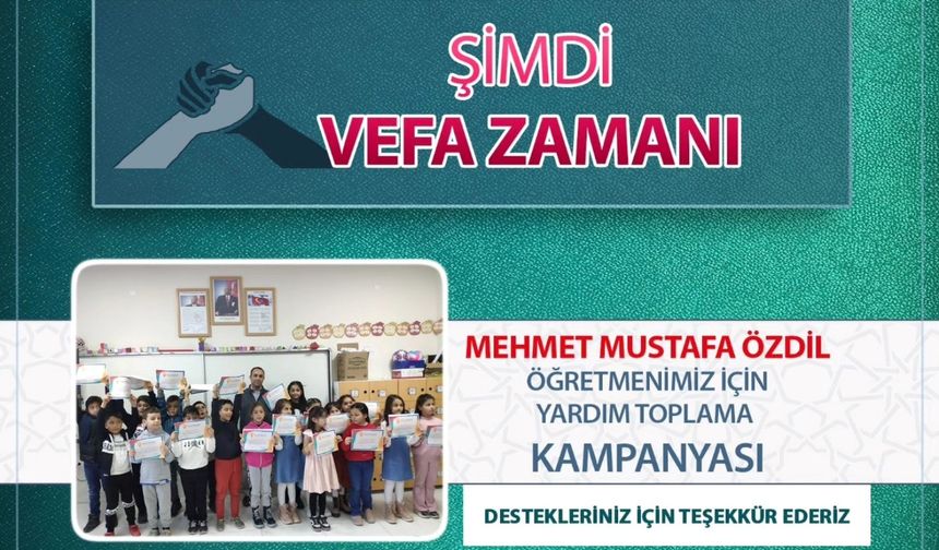 Vefat eden öğretmenin ailesi için yardım seferberliği