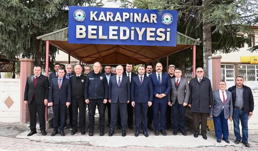 Vali Fidan’dan Karapınar Belediyesine ziyaret