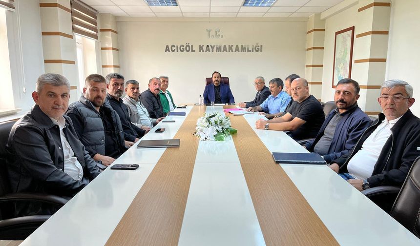 Acıgöl’ün köylerine götürülecek hizmetler değerlendirildi