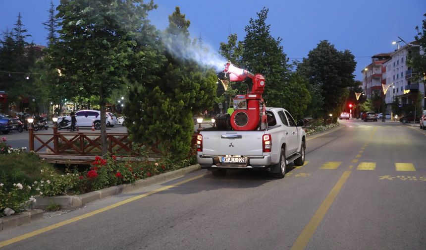 Nevşehir Belediyesinden 7/24 ilaçlama çalışması