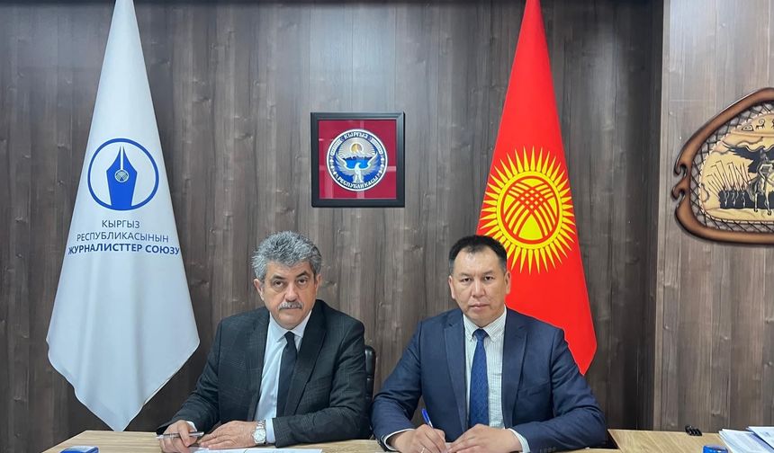 Türk ve Kırgız gazeteciler arasında işbirliği protokolü