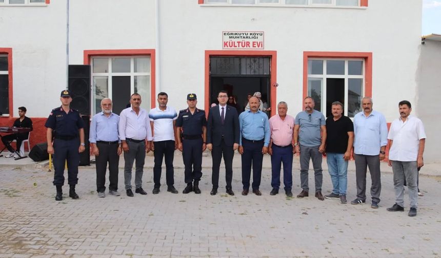 Kaymakam Gültekin köy halkıyla bir araya geldi