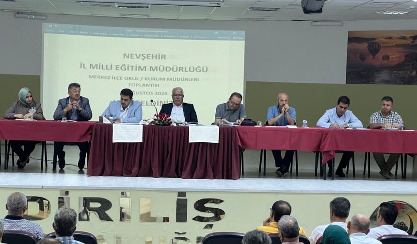 Nevşehir’de eğitim öğretim yılı hazırlık toplantısı yapıldı