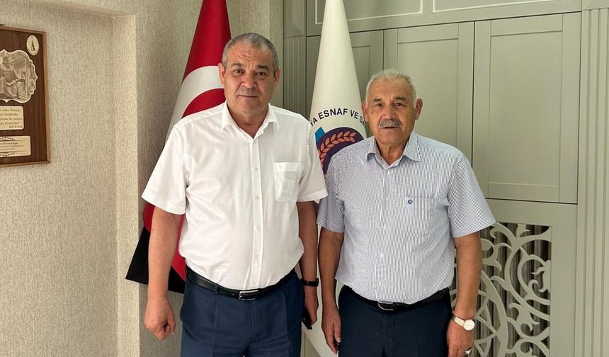 Pınarbaşı, Kütahya ESOB Başkanı Yiğit ile görüştü