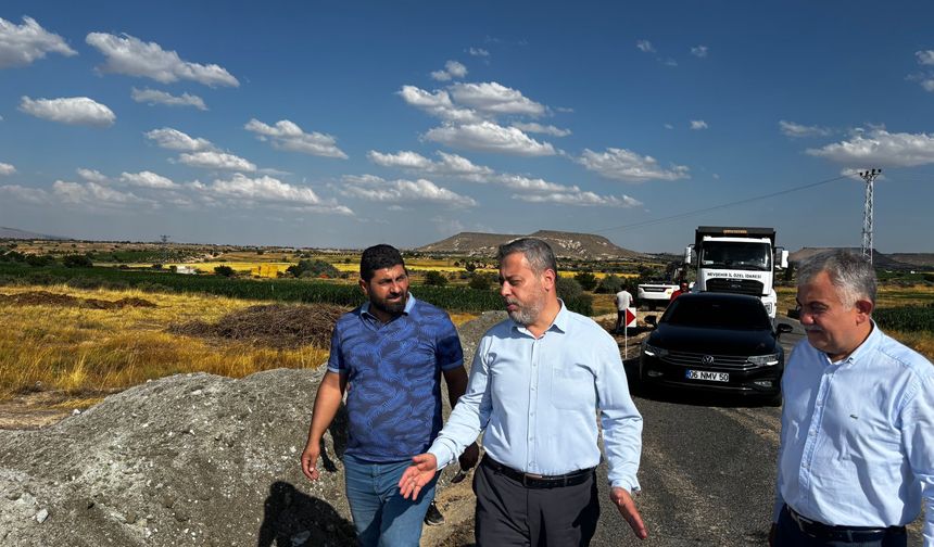 Milletvekili Özgün, Çat-Karacaşar yol çalışmasını inceledi