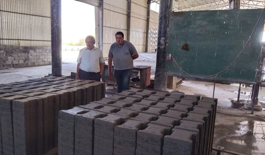 Başkan Sarıtaş üretim tesisini inceledi