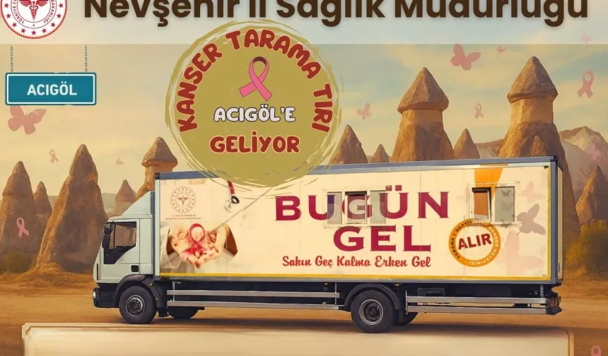 Kanser tarama tırı yarın hizmet verecek