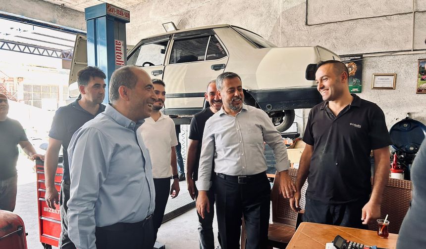 Milletvekili Özgün sanayi esnafıyla buluştu