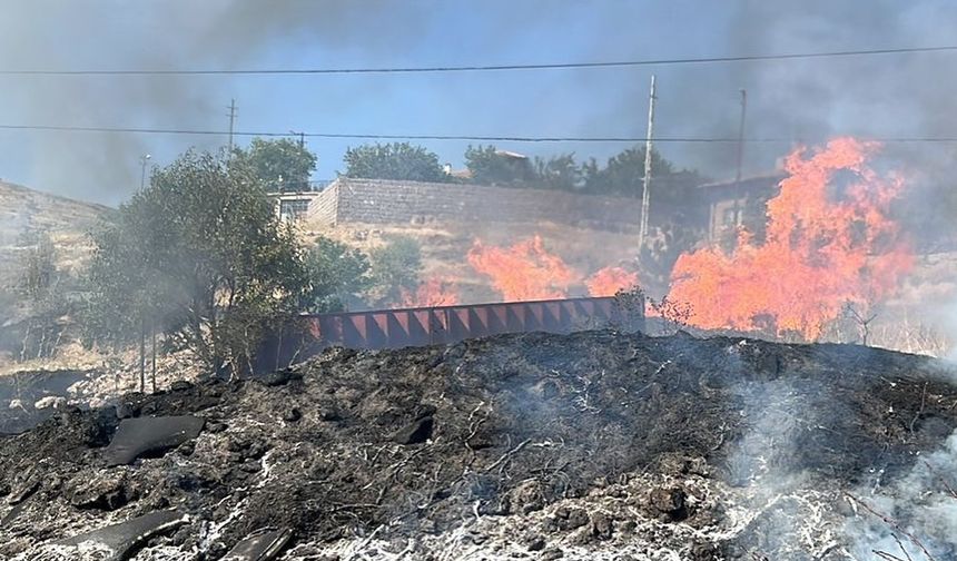 Ürgüp’te otluk arazide yangın çıktı