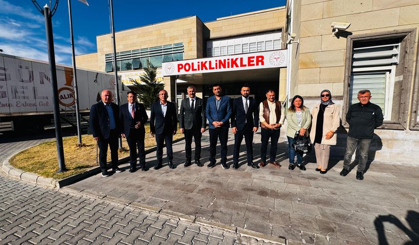 MHP heyetinden ilçe devlet hastanesine ziyaret