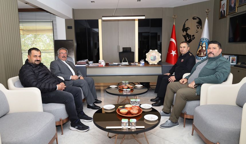 JAKEM Komutanı Fırat’tan Başkan Sarıtaş’a iadeyi ziyaret