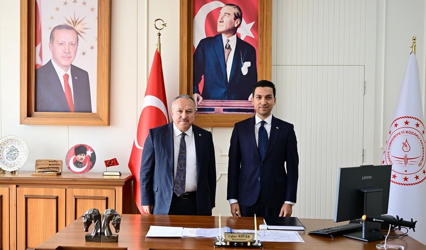 Vali Fidan’dan yeni Kaymakam Savaş’a ziyaret