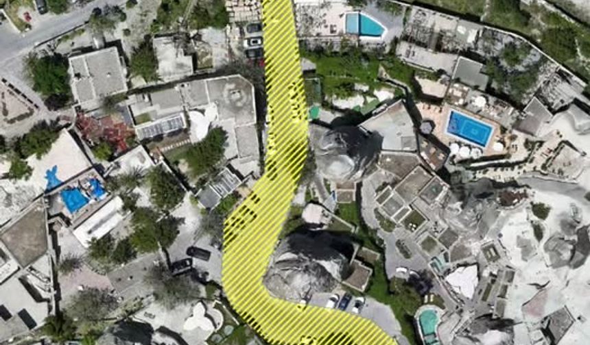 Göreme’de işlek sokak geçici olarak trafiğe kapatıldı