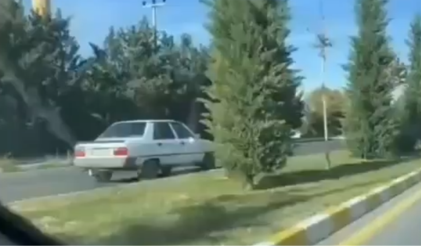 Ters yönde giden sürücü bedelini ağır ödedi (video)