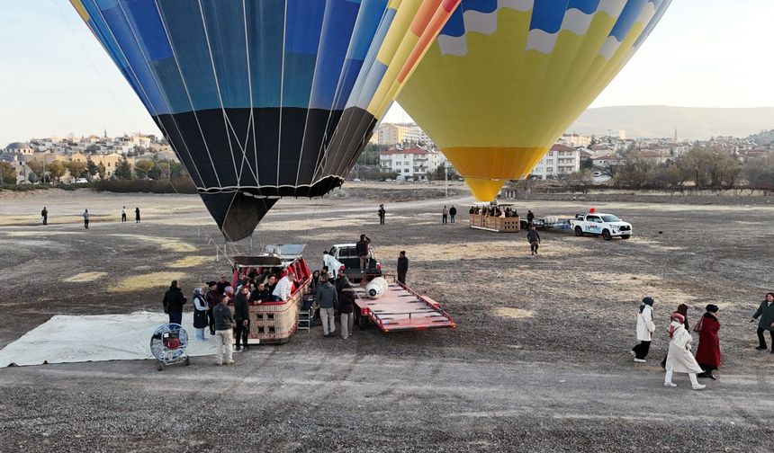 Sıcak hava balonları öğretmenler için havalandı
