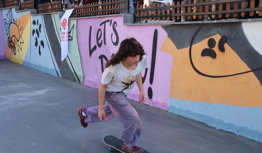 Modern kaykay parkı Nevşehir'de açıldı (video)