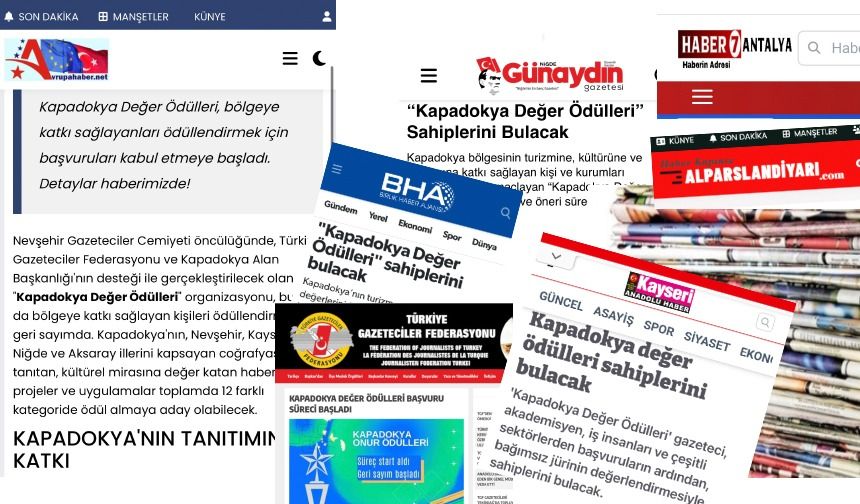 Kapadokya Değer Ödülleri ulusal çapta ses getiriyor