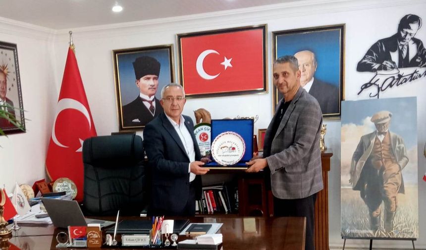 Başkan Çiftci’den görevini devreden Yasin Dalkılıç’a vefa